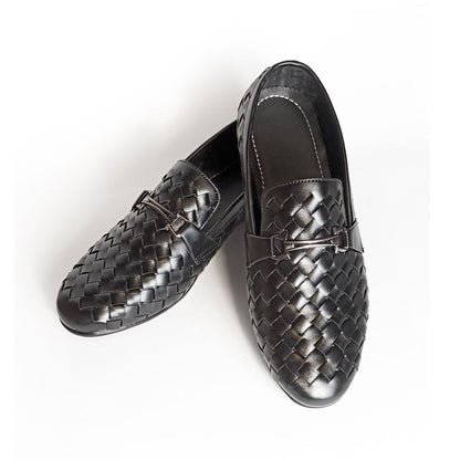 Woven Leather Loafers